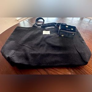 Sezane Tote Bag and Jewlry Box in Black